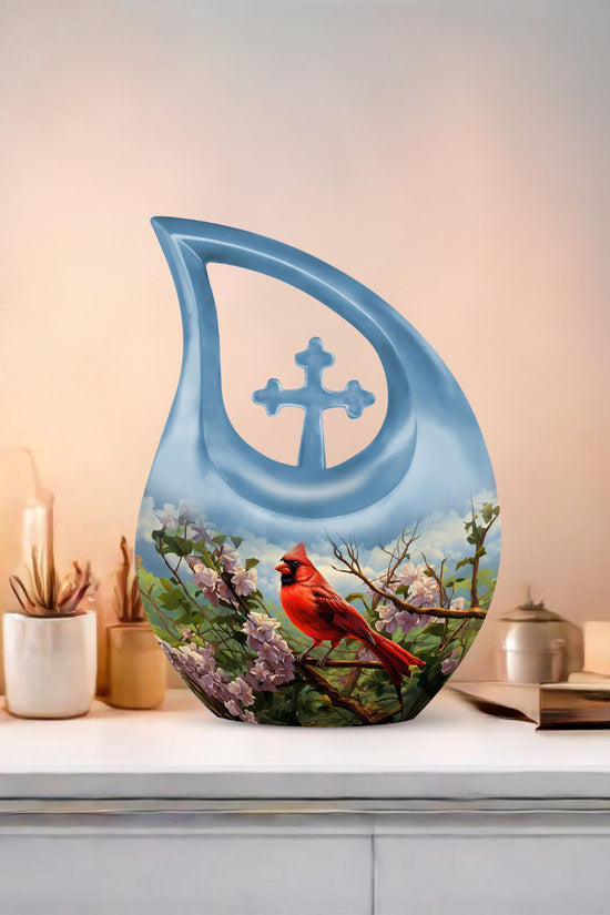 Cardinal Bird Urns For Ashes - Urn Adult Male