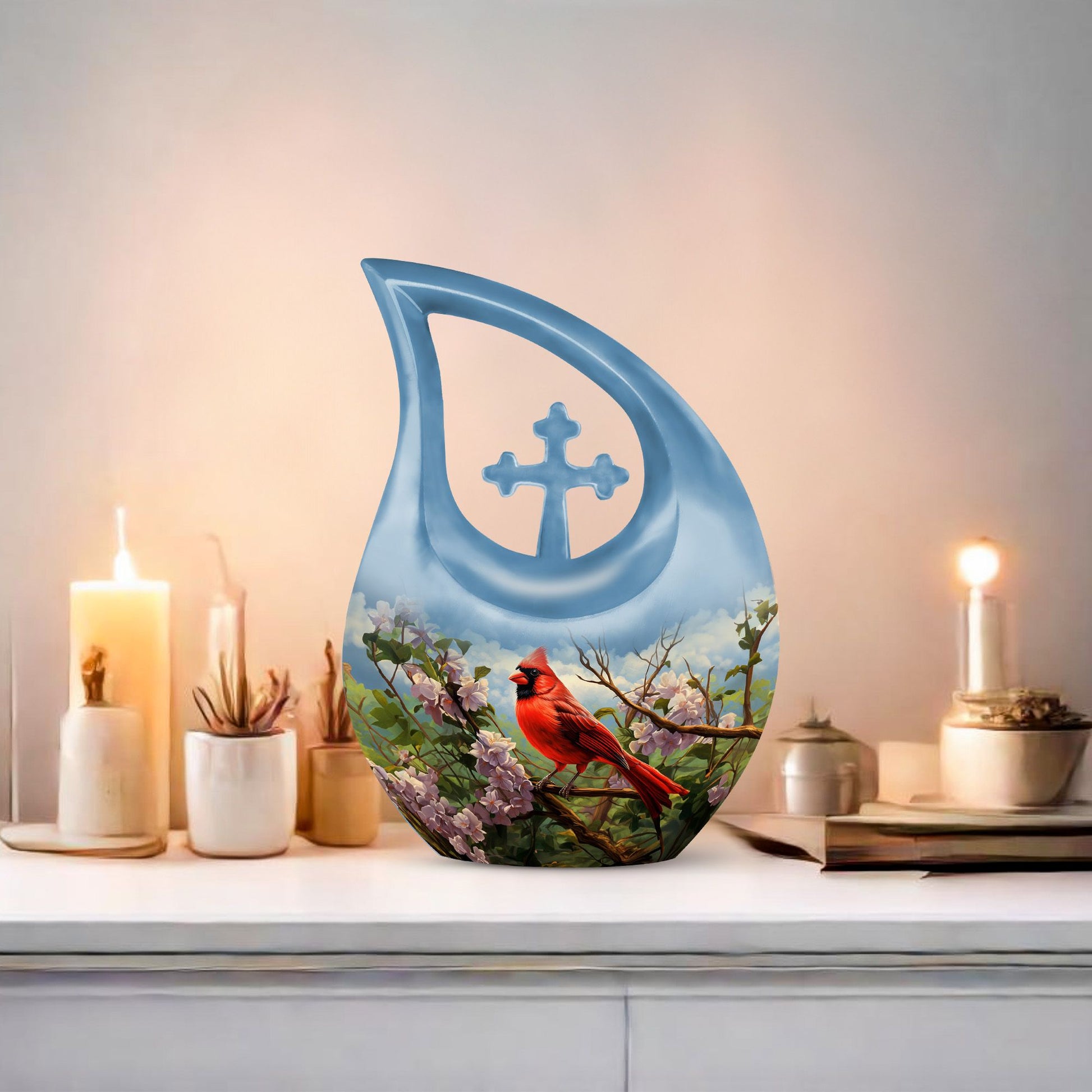 Cardinal Bird Urns For Ashes - Urn Adult Male
