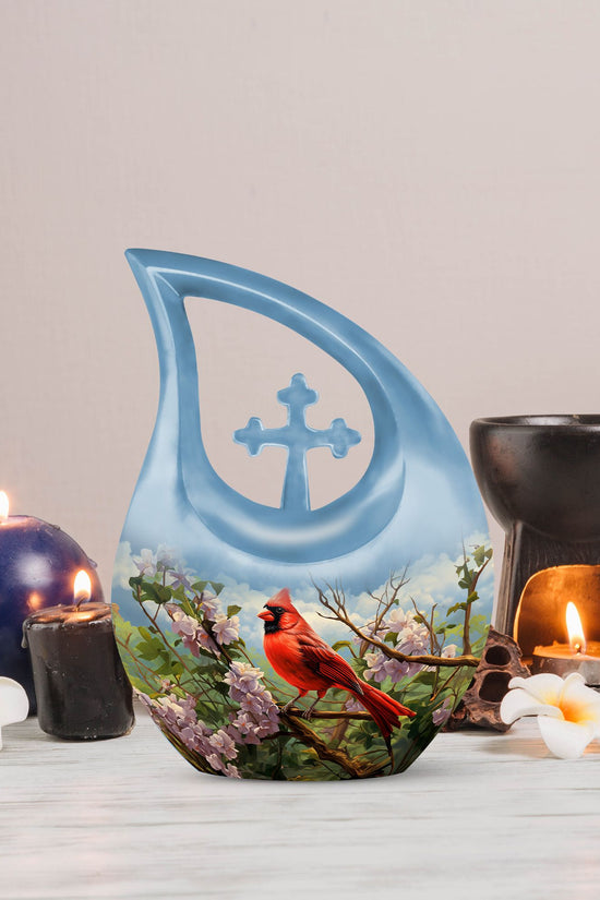 Cardinal Bird Urns For Ashes - Urn Adult Male