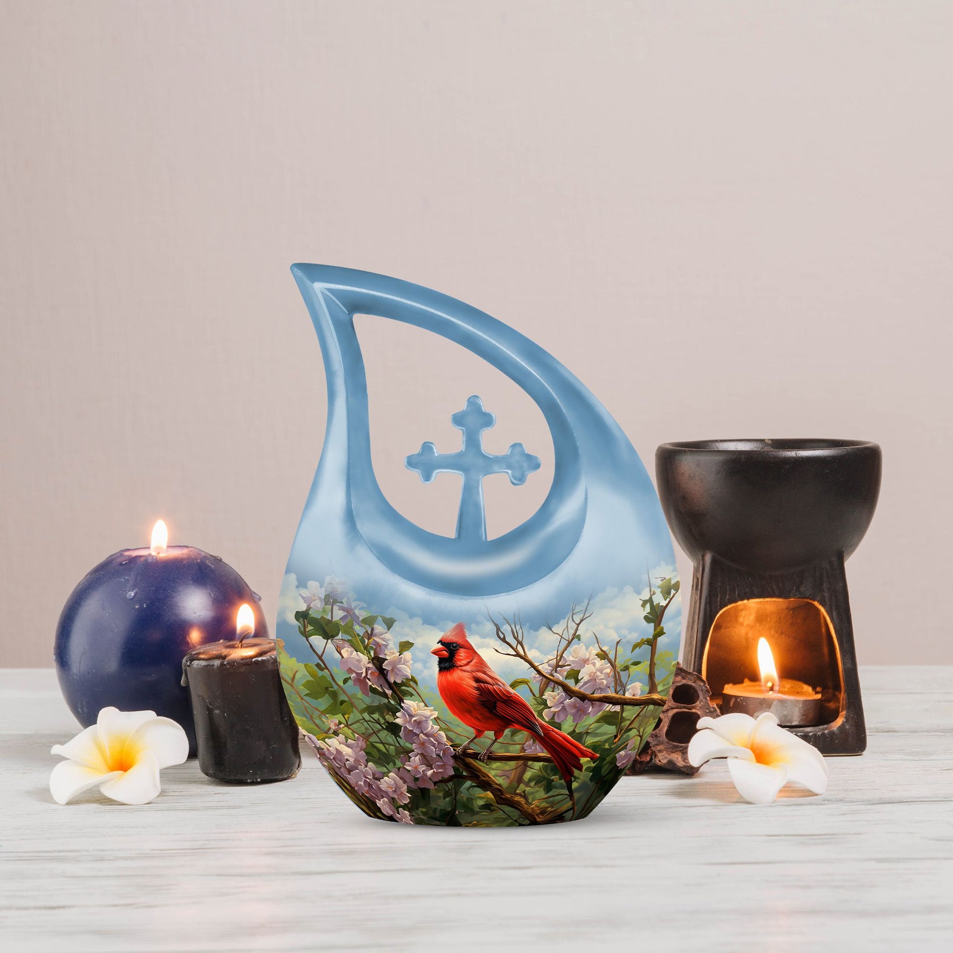 Cardinal Bird Urns For Ashes - Urn Adult Male