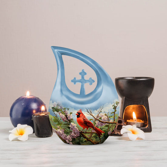 Cardinal Bird Urns For Ashes - Urn Adult Male