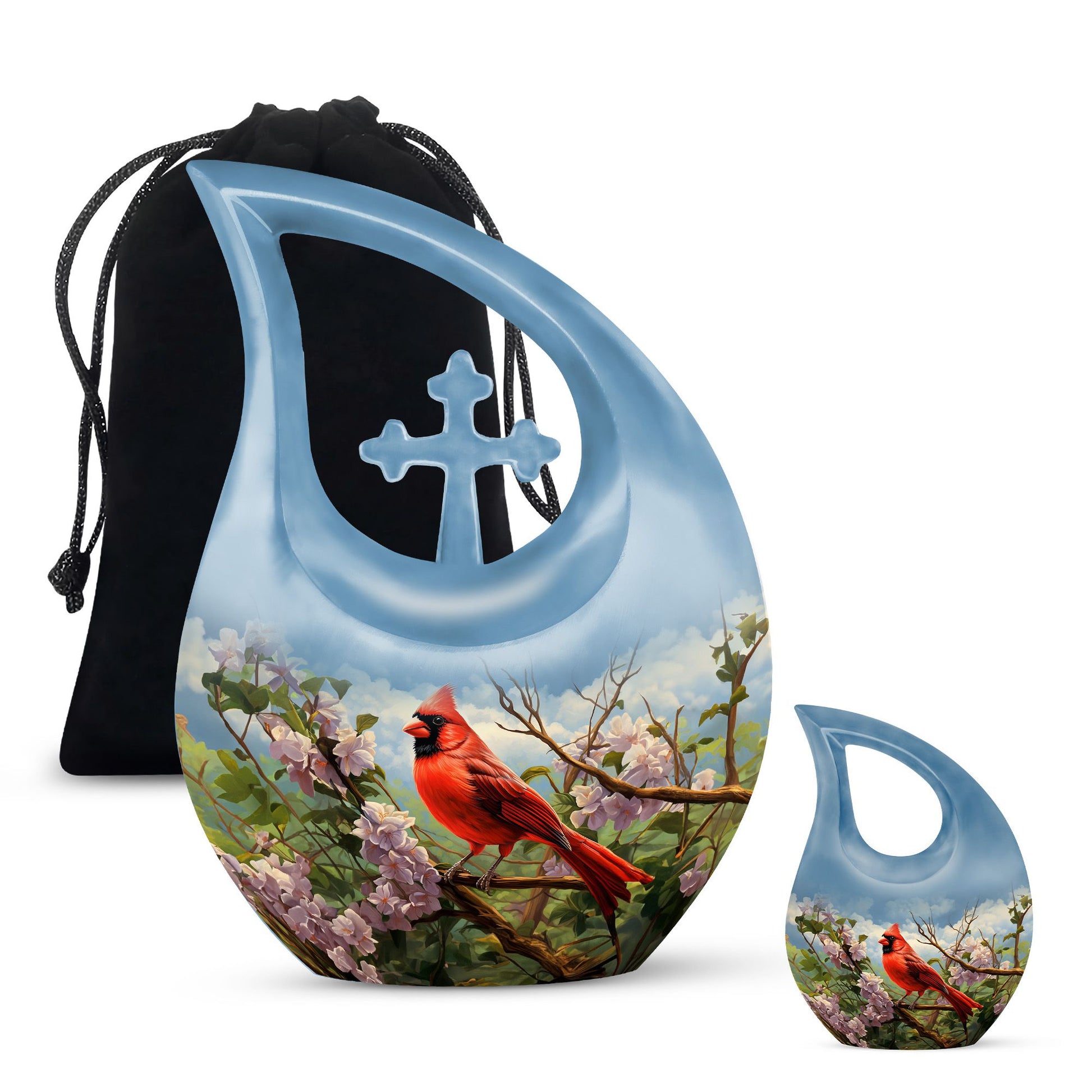 Cardinal Bird Urns For Ashes - Urn Adult Male Urn