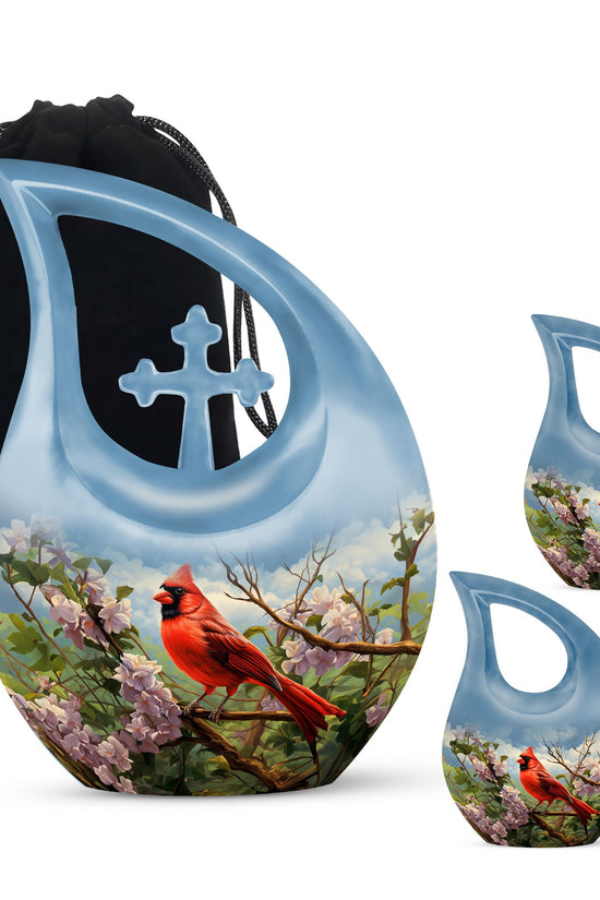 Cardinal Bird Urns For Ashes - Urn Adult Male Urn