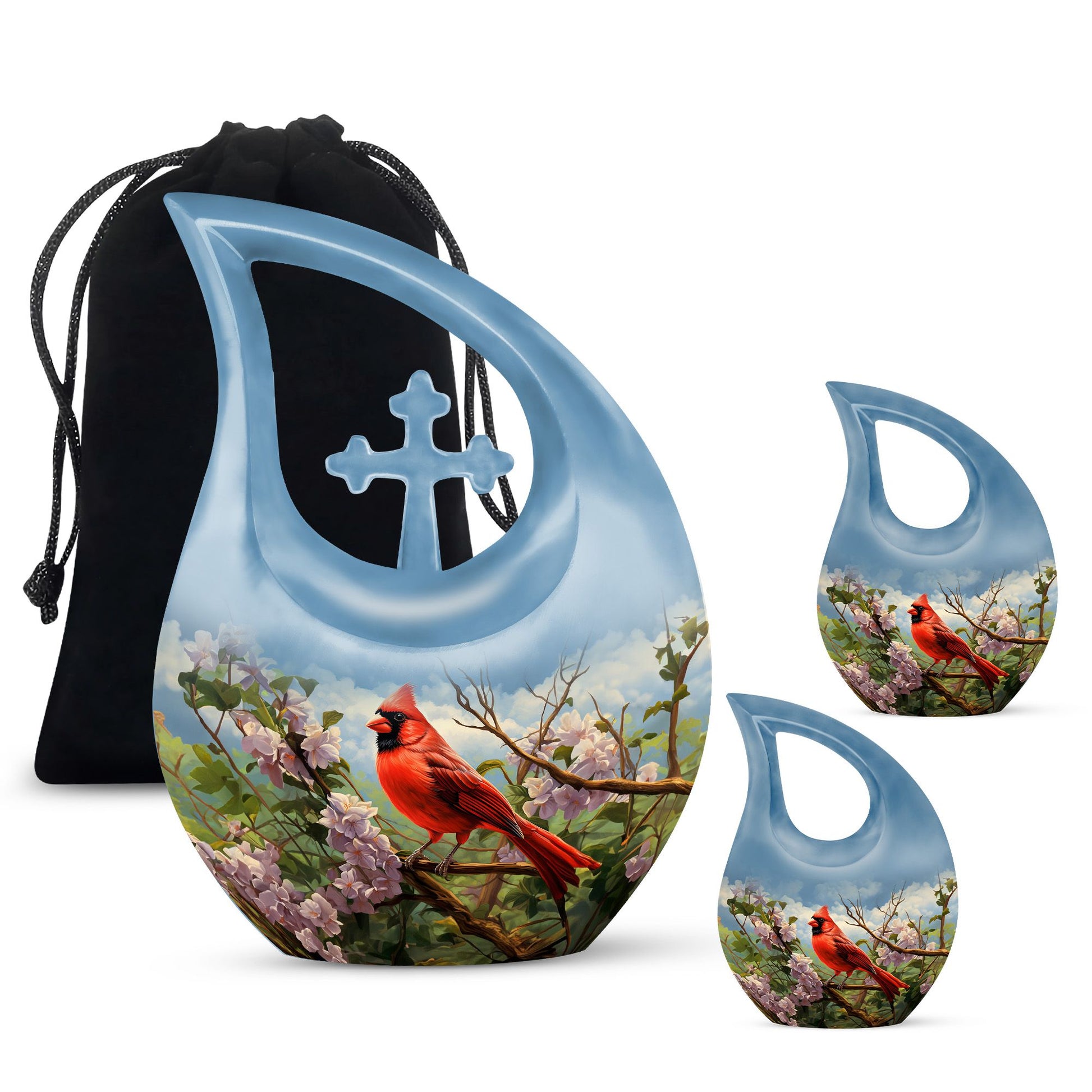 Cardinal Bird Urns For Ashes - Urn Adult Male Urn