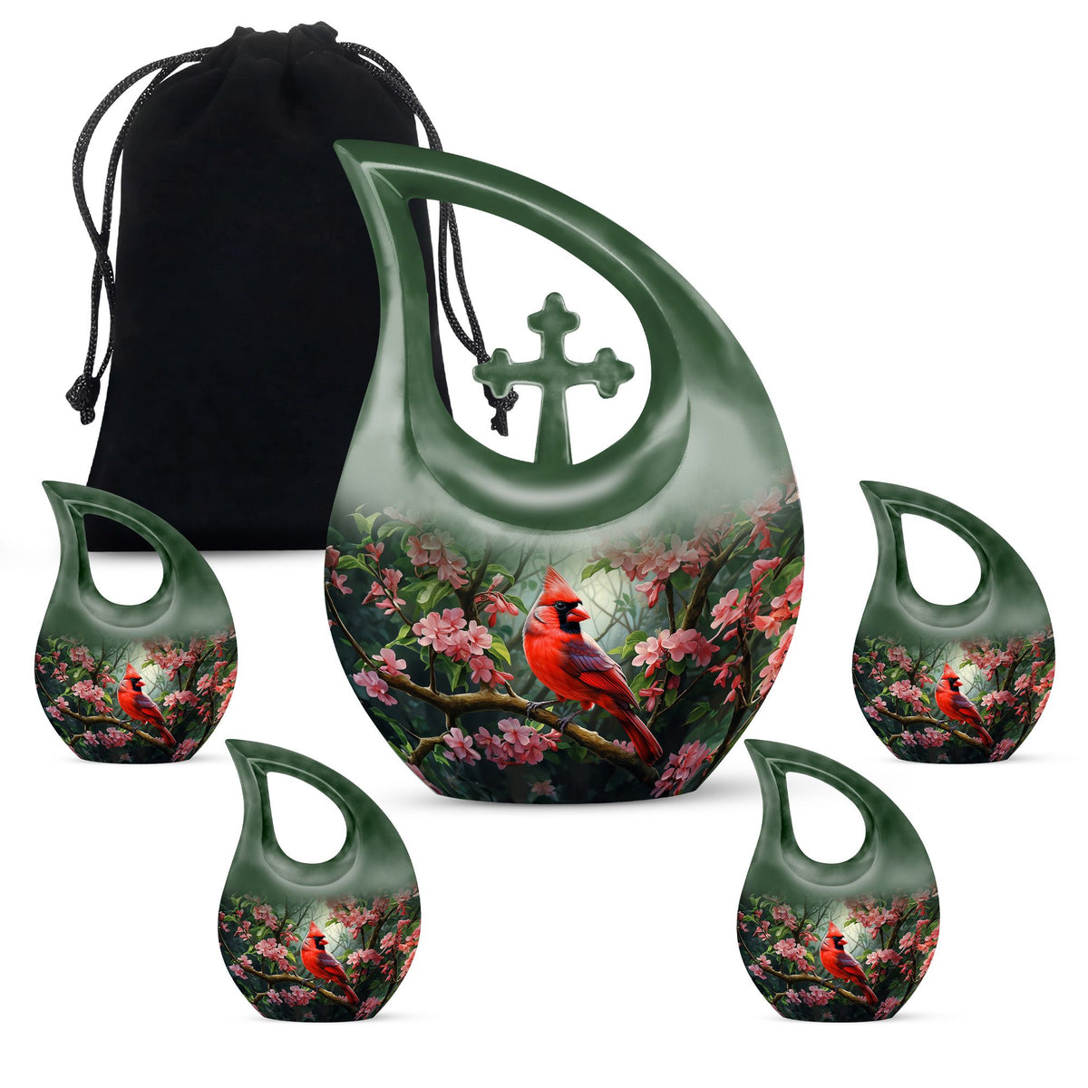 Cardinal Bird Urns For Ashes - Urns Ashes Adult Female Urn