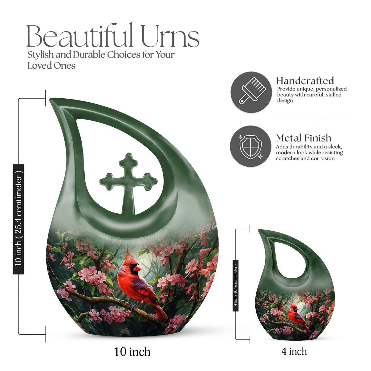 Cardinal Bird Urns For Ashes - Urns Ashes Adult Female Urn