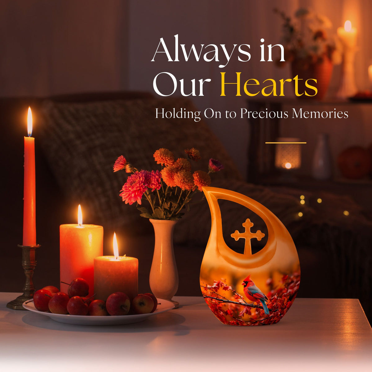 Cardinal Bird Urns For Ashes - Urns Adult Female Urn