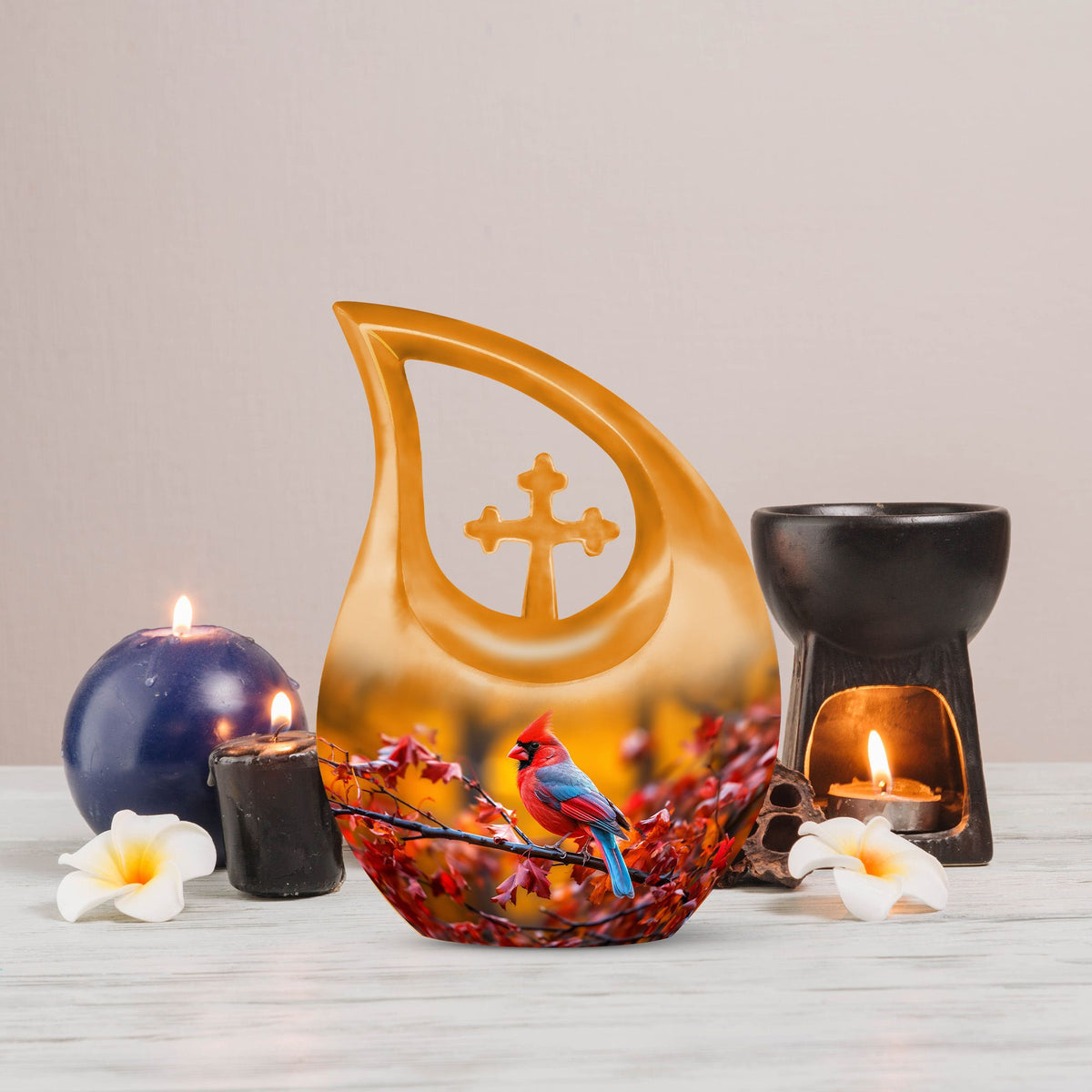 Cardinal Bird Urns For Ashes - Urns Adult Female Urn