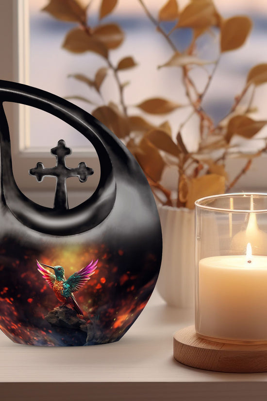 Humming Bird Urns For Ashes - Funeral Decor Urn - Memorial