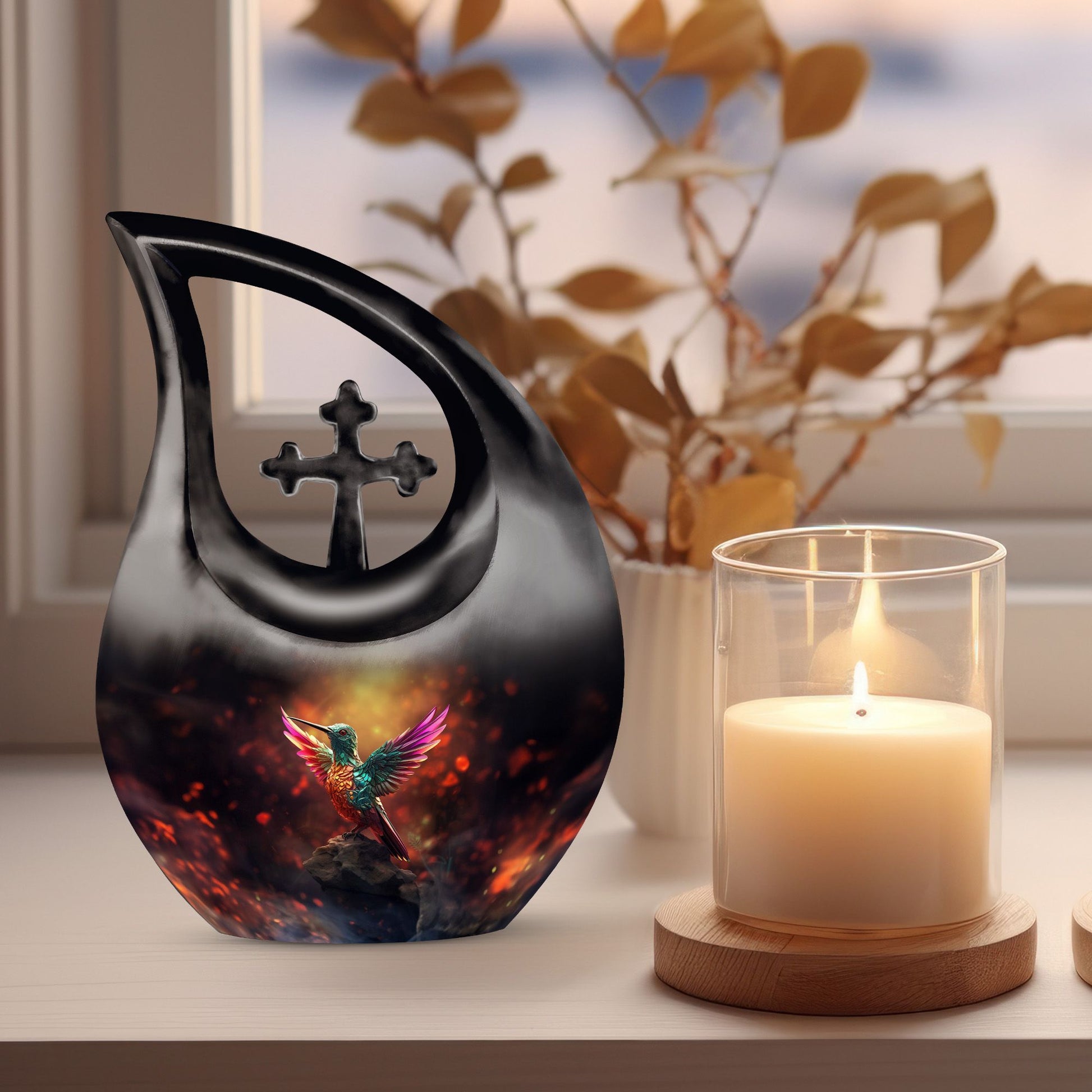 Humming Bird Urns For Ashes - Funeral Decor Urn - Memorial