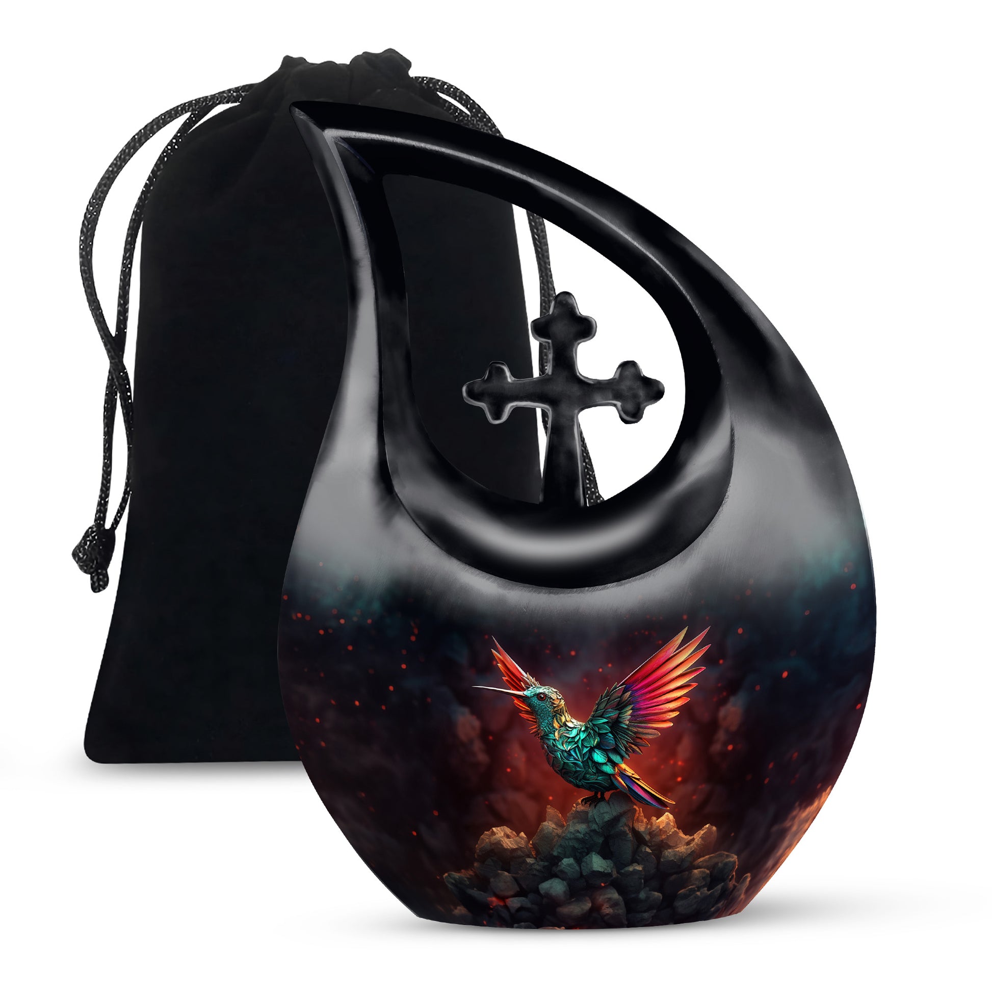 Hummingbird Cremation Urn - Artistic Memorial Urn For Male & Female