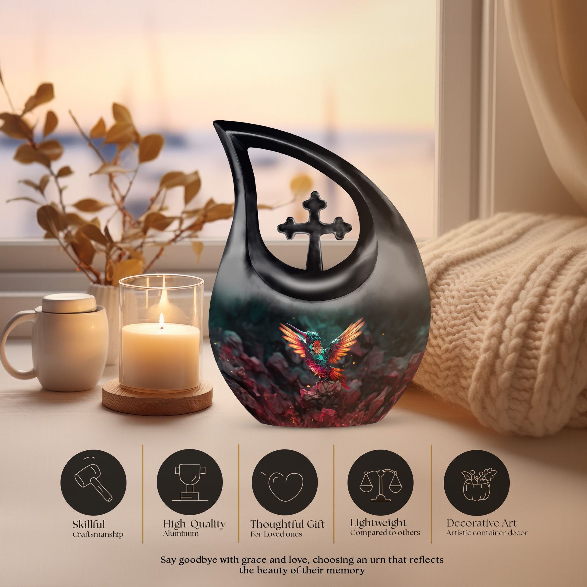 Cardinal Bird Urns For Ashes - Funeral Urns For Adult Ashes Urn