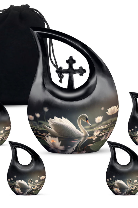 Cardinal Bird Urns For Ashes - Cremation Urns Large & Small Combo Urn