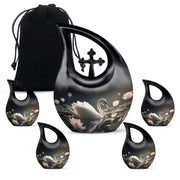 Cardinal Bird Urns For Ashes - Cremation Urns Large & Small Combo Urn