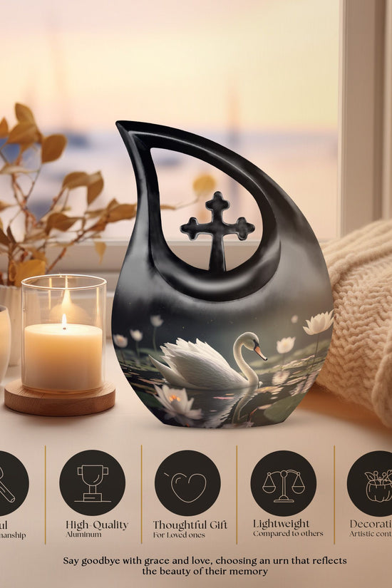 Cardinal Bird Urns For Ashes - Cremation Urns Large & Small Combo Urn