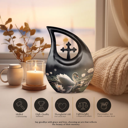 Cardinal Bird Urns For Ashes - Cremation Urns Large & Small Combo Urn