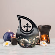 Cardinal Bird Urns For Ashes - Cremation Urns Large & Small Combo Urn