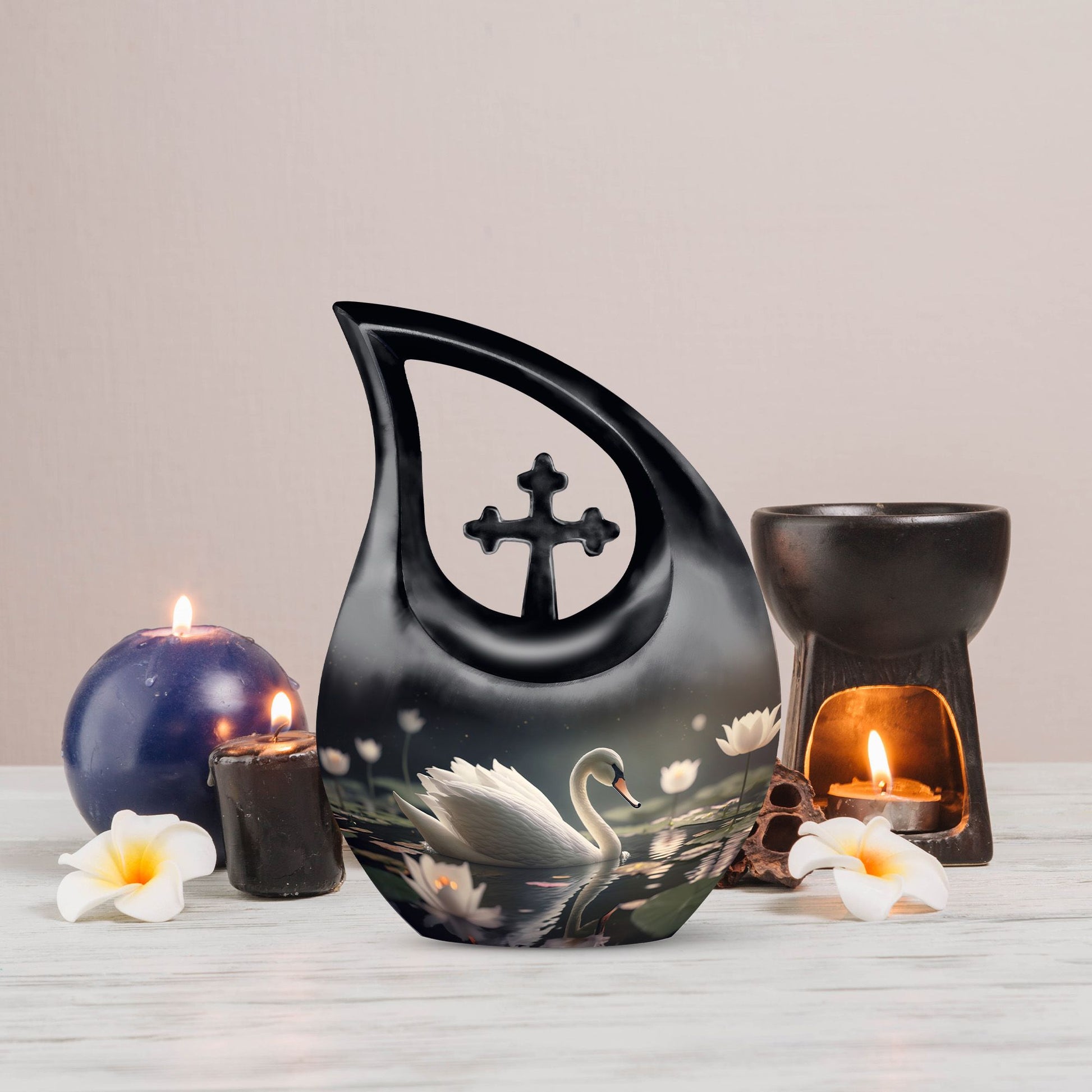 Cardinal Bird Urns For Ashes - Cremation Urns Large & Small Combo Urn