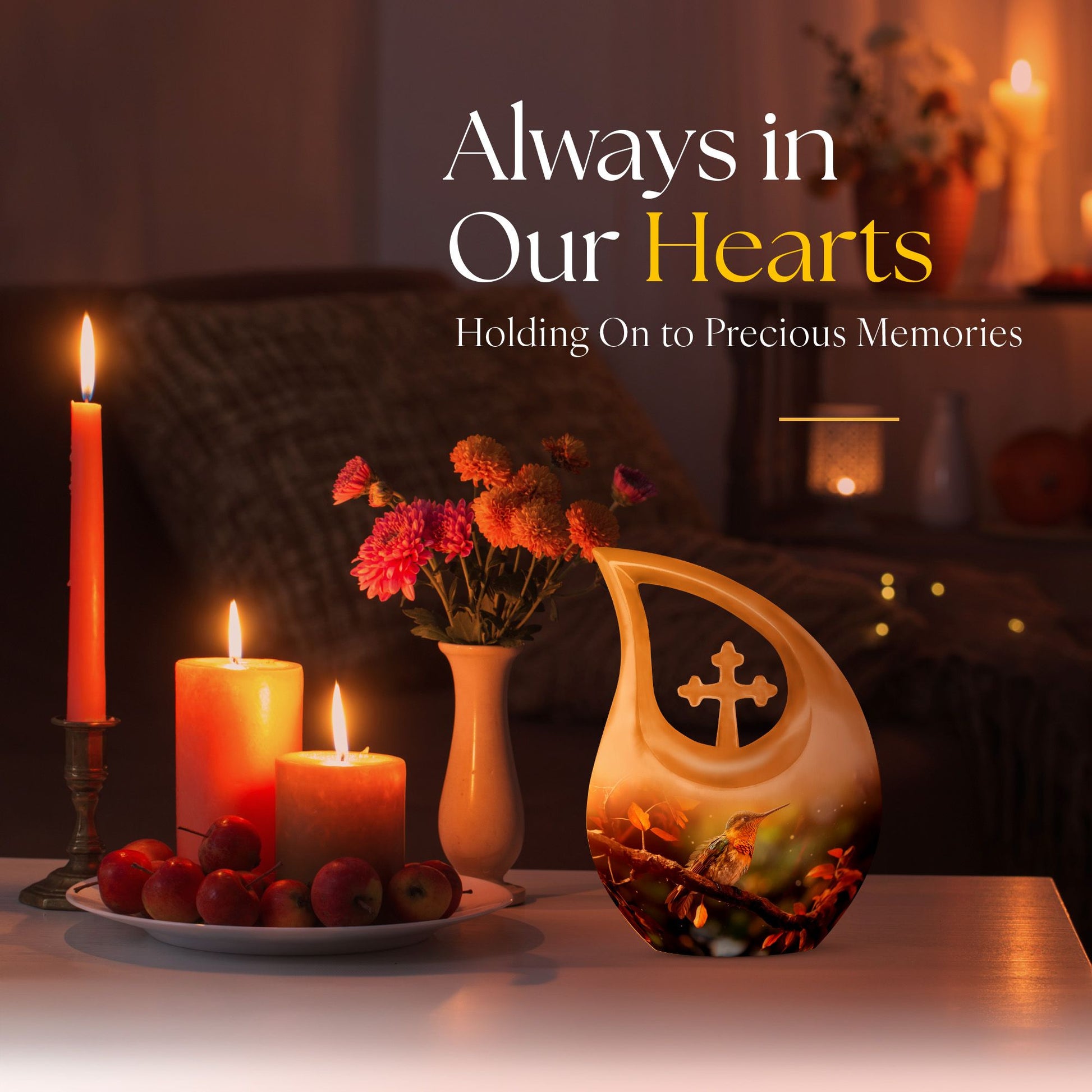 Cardinal Bird Urns For Ashes - Funeral Cremation Urn