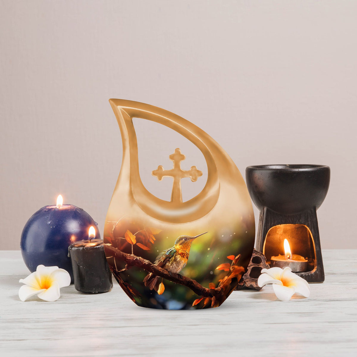 Cardinal Bird Urns For Ashes - Funeral Cremation Urn