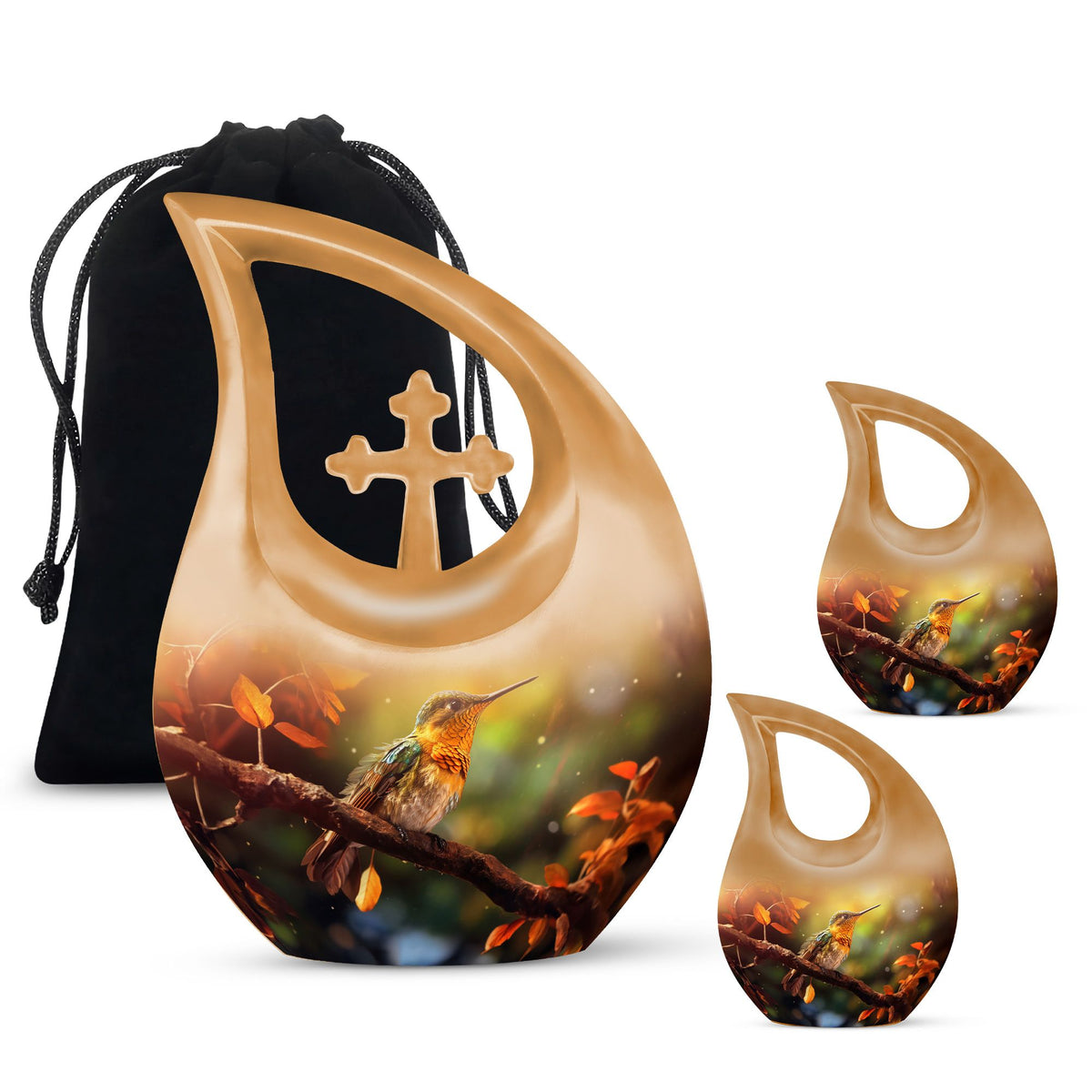 Cardinal Bird Urns For Ashes - Funeral Cremation Urn