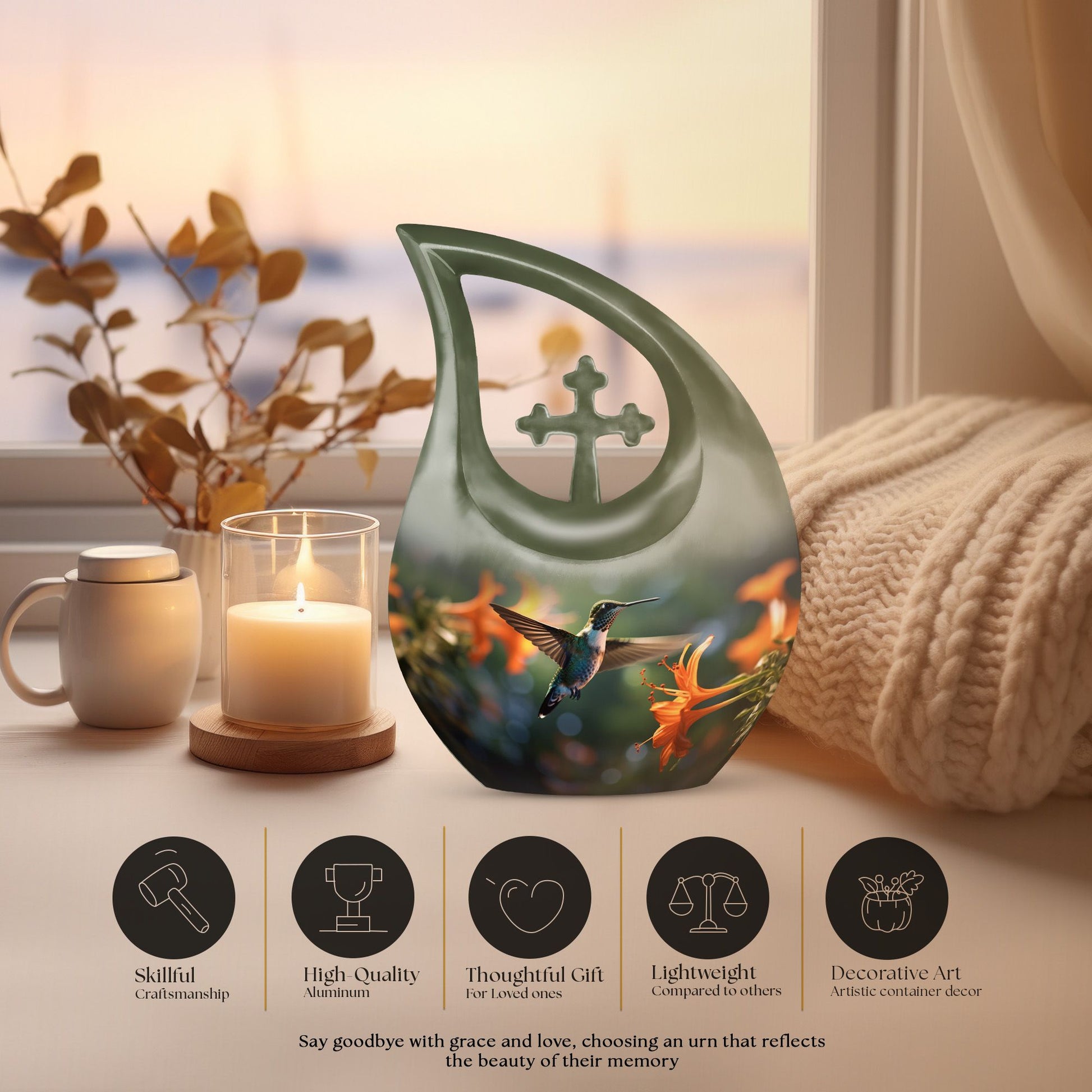 Humming Bird Urns For Ashes - Urns For Ground Burial Urn