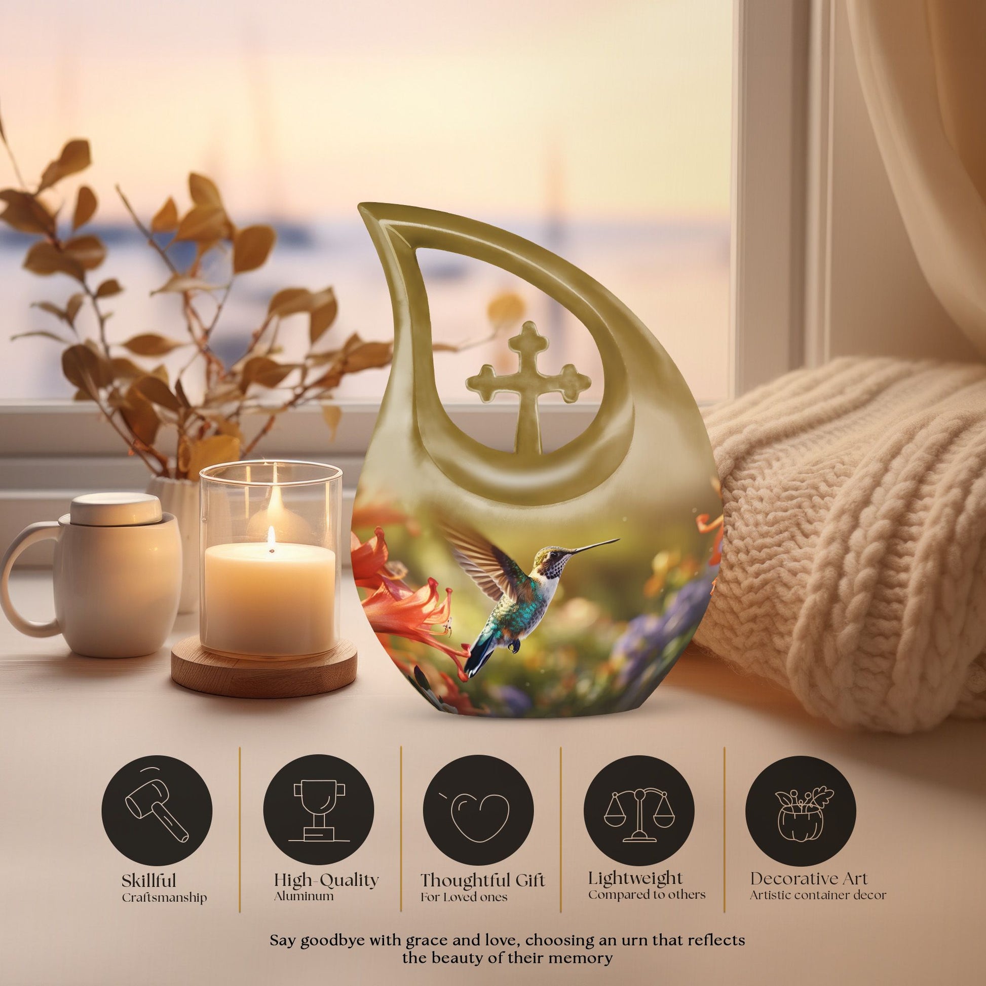 Humming Bird Urns For Ashes - Burial Urns For Human Ashes Urn
