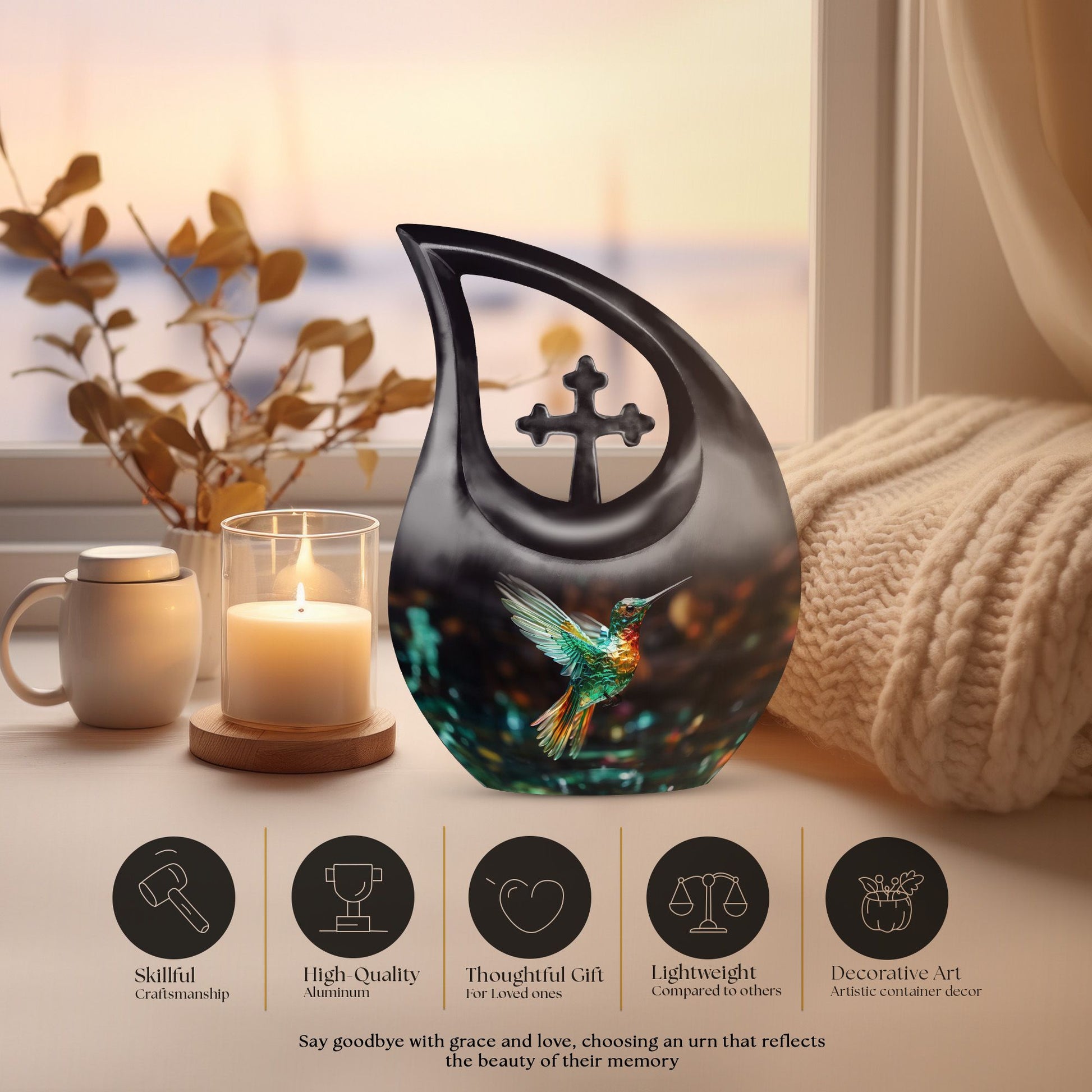 Humming Bird Urns For Ashes - Small Cremation Urn