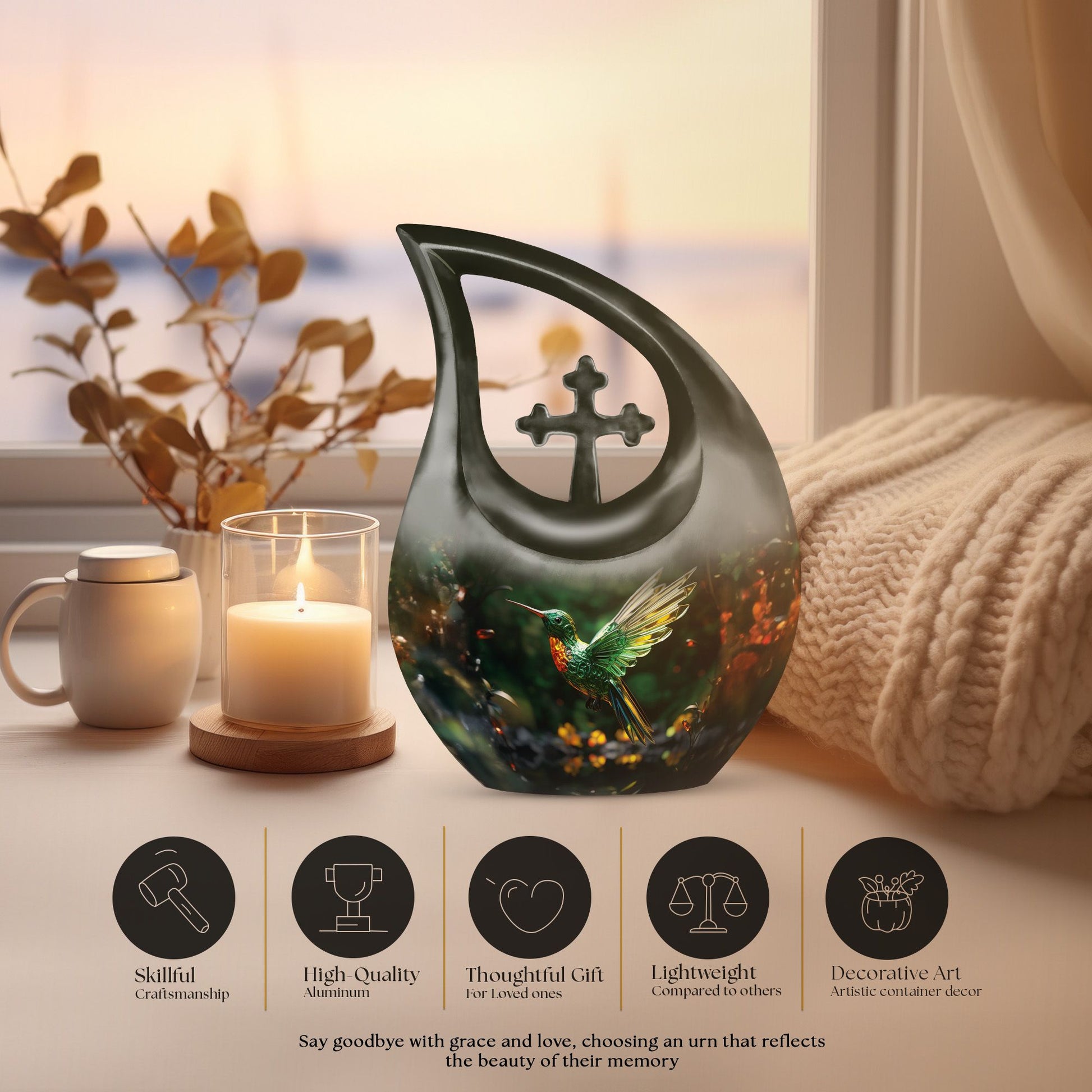 Humming Bird Urns For Ashes - Mini Cremation Urns For Human Ashes Urn