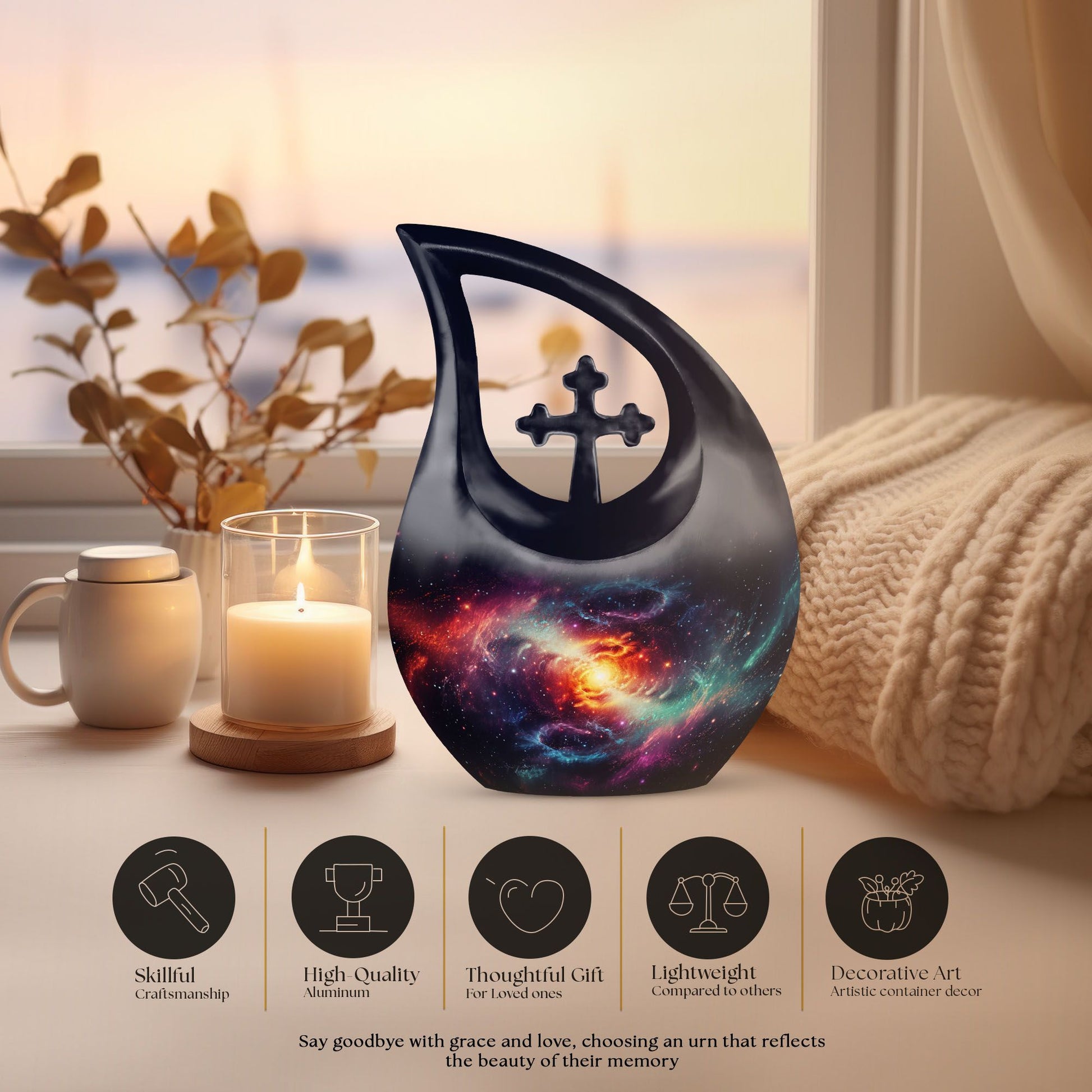 Galaxy Urns For Ashes - Decorative Miniature Urn