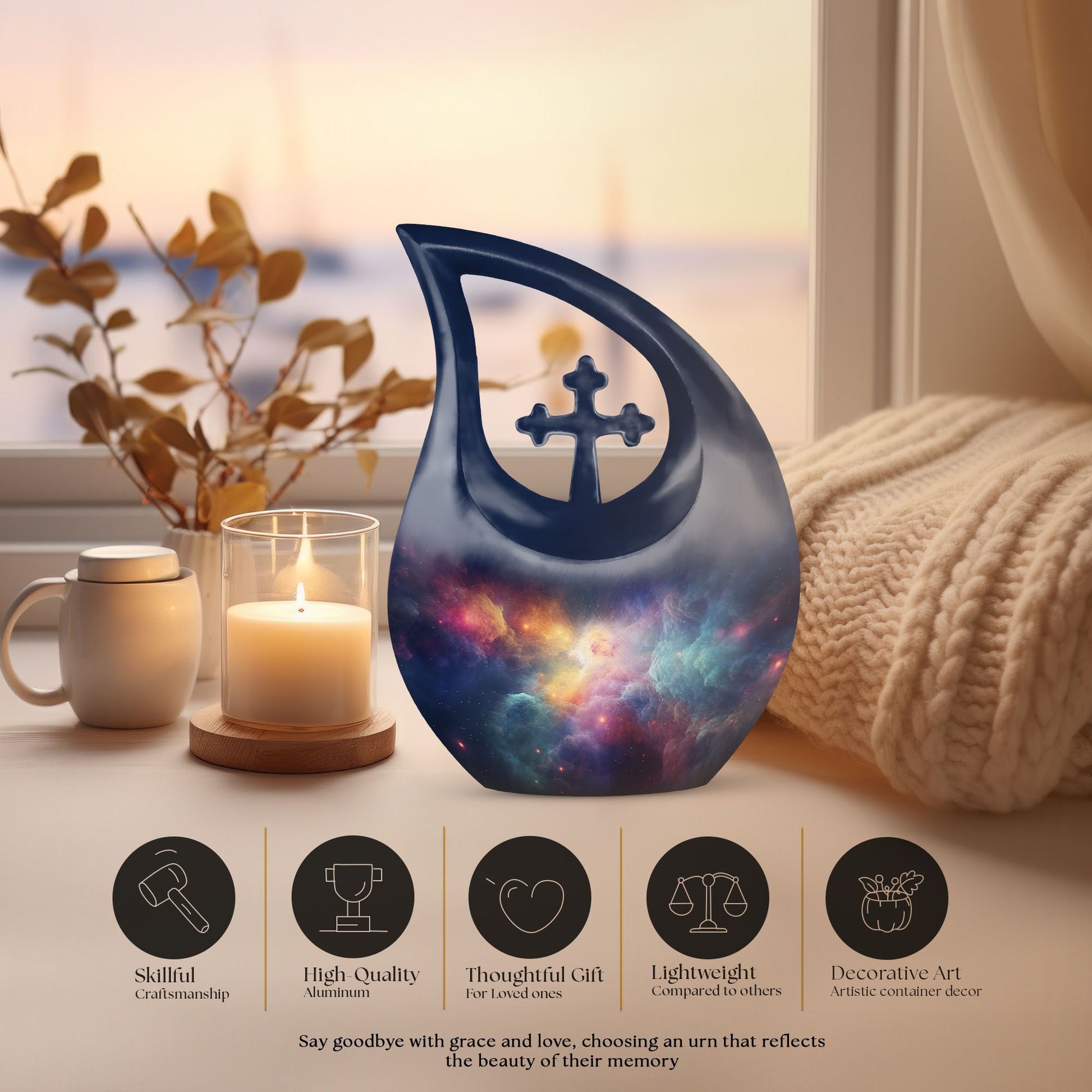 Galaxy Urns For Ashes - Mini Urn For Mom Ashes