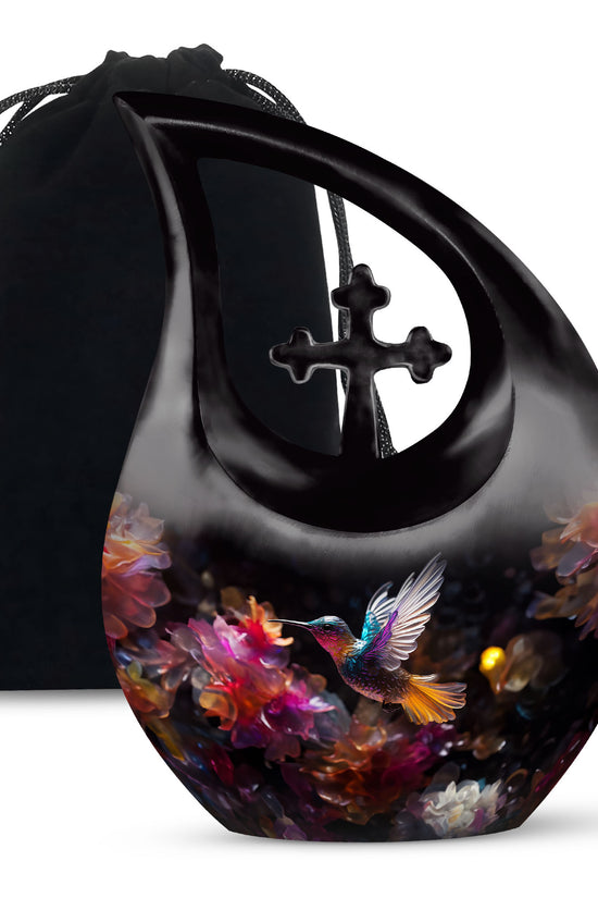 Unique Hummingbird Funeral Urn - Decorative Memorial Urn For Human Ashes