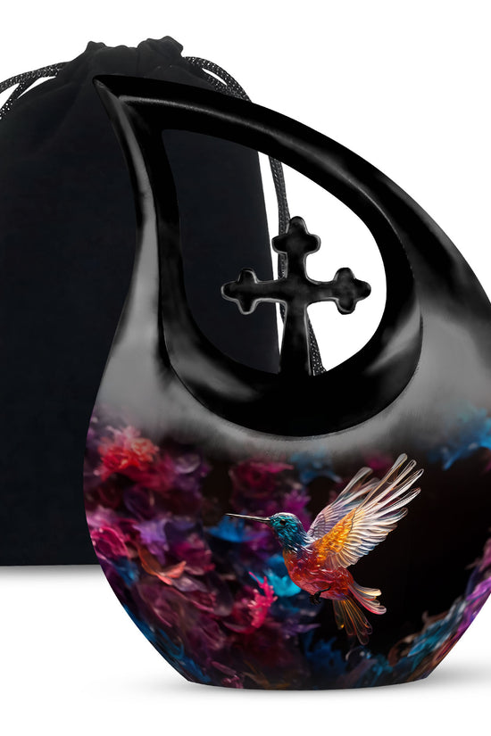 Flying Hummingbird Cremation Urn - Beautiful Funeral Urn For Adults Ashes