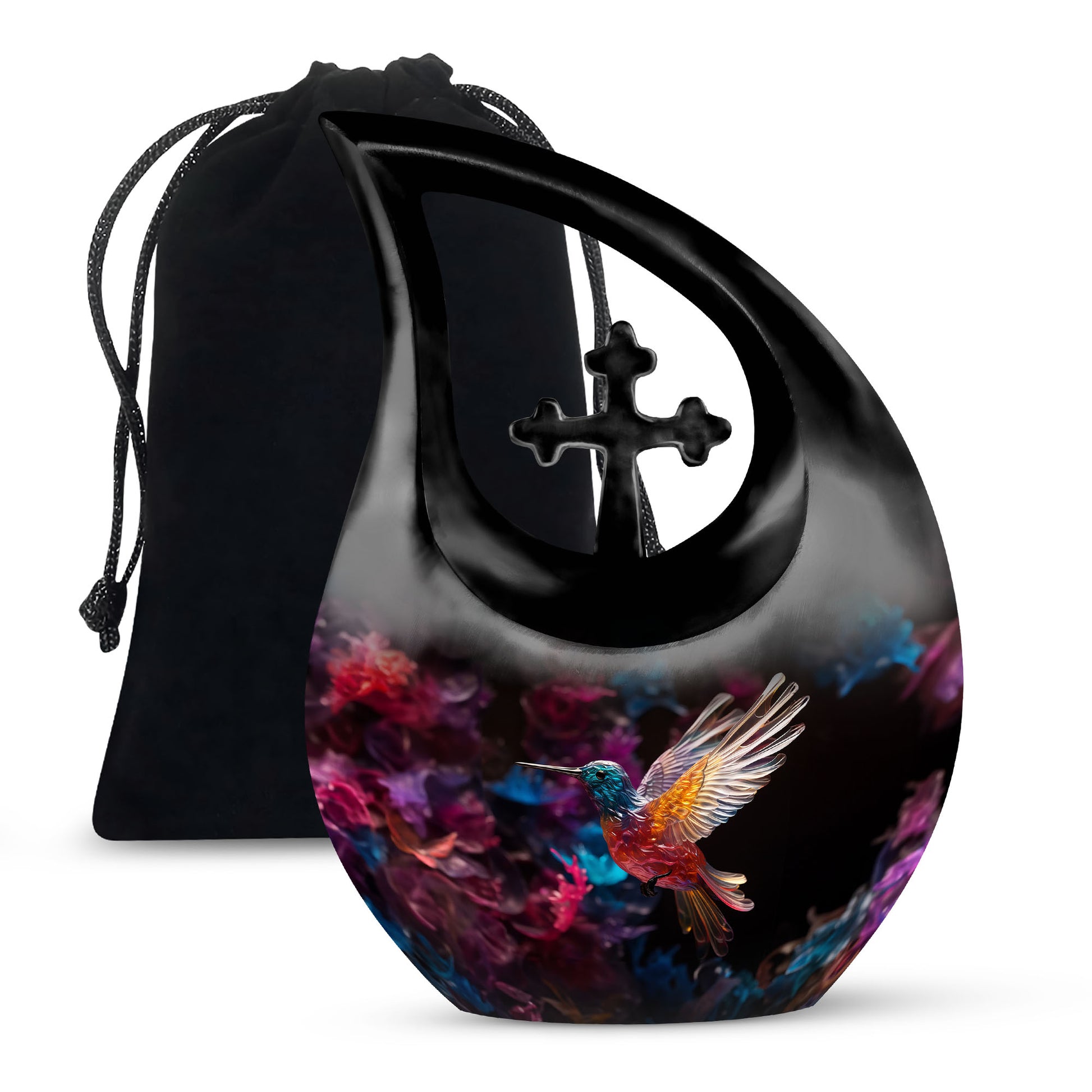 Flying Hummingbird Cremation Urn - Beautiful Funeral Urn For Adults Ashes
