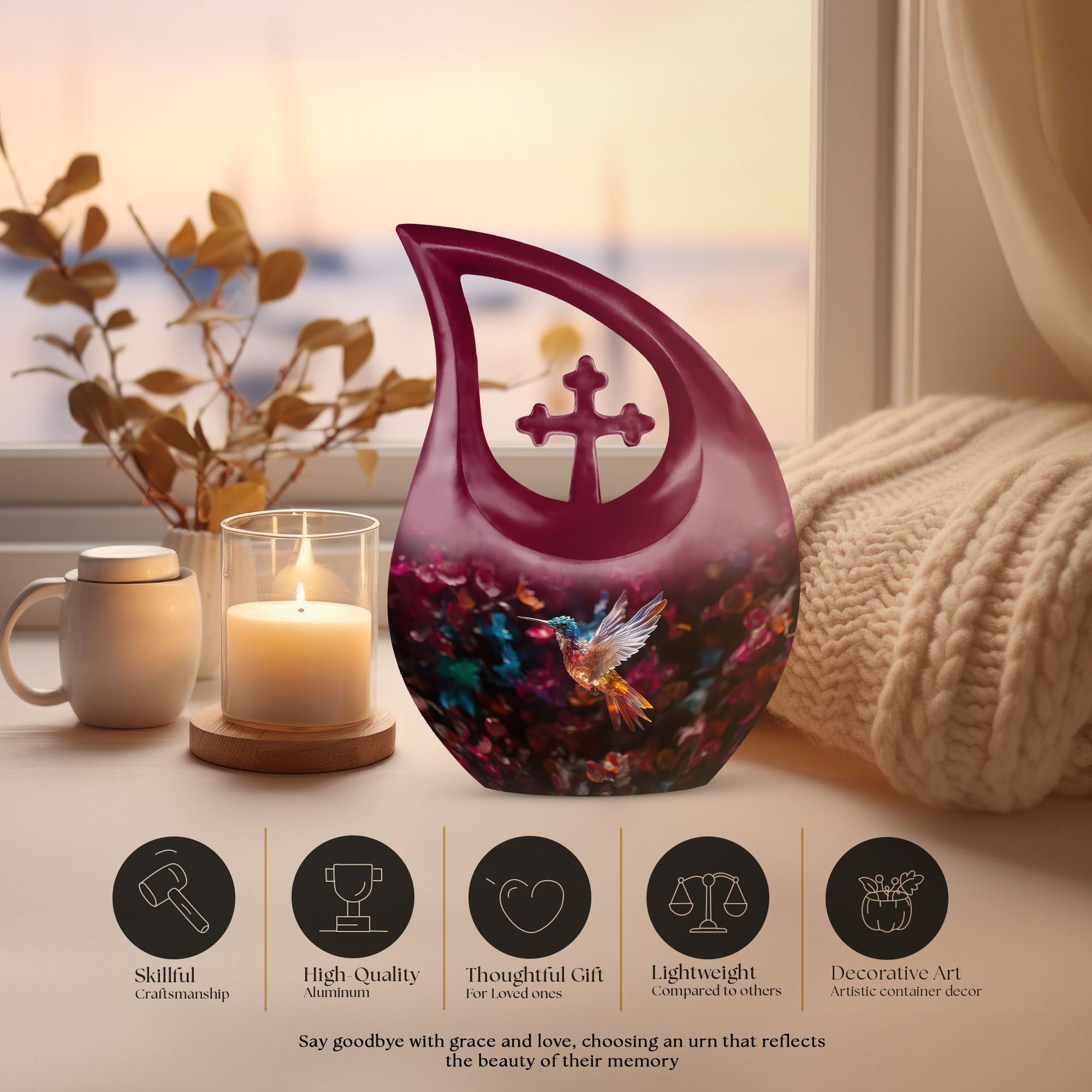Humming Bird Urns For Ashes - Keepsake For Ashes