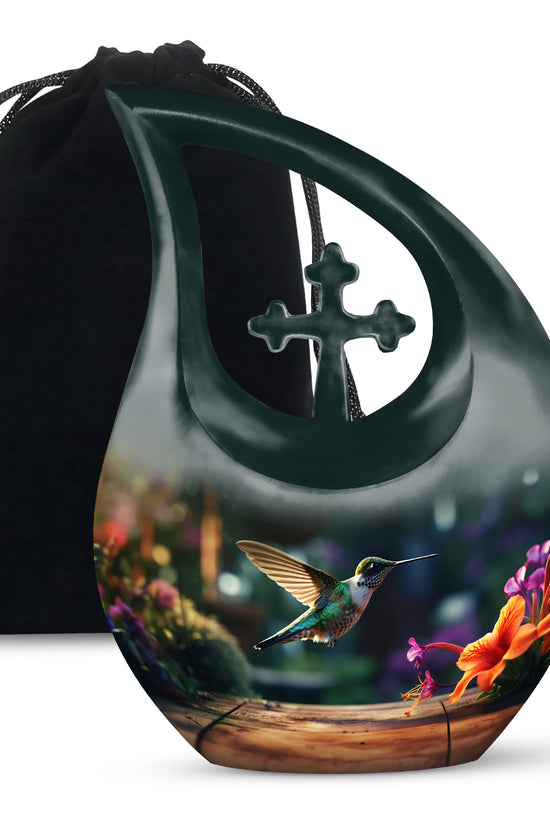Hummingbird Funeral Urn - Large Memorial Urn For Male & Female