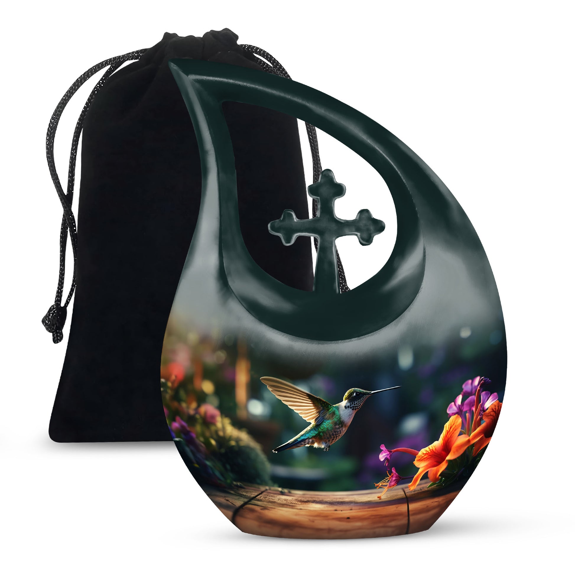 Hummingbird Funeral Urn - Large Memorial Urn For Male & Female