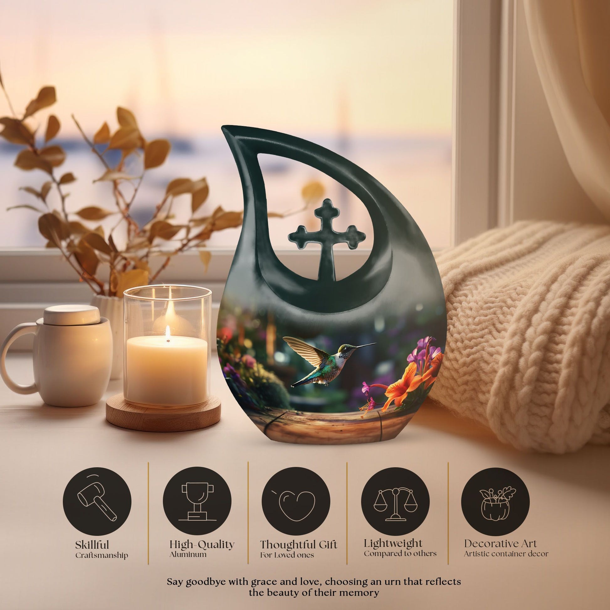 Humming Bird Urns For Ashes - Ashes Keepsake Urn