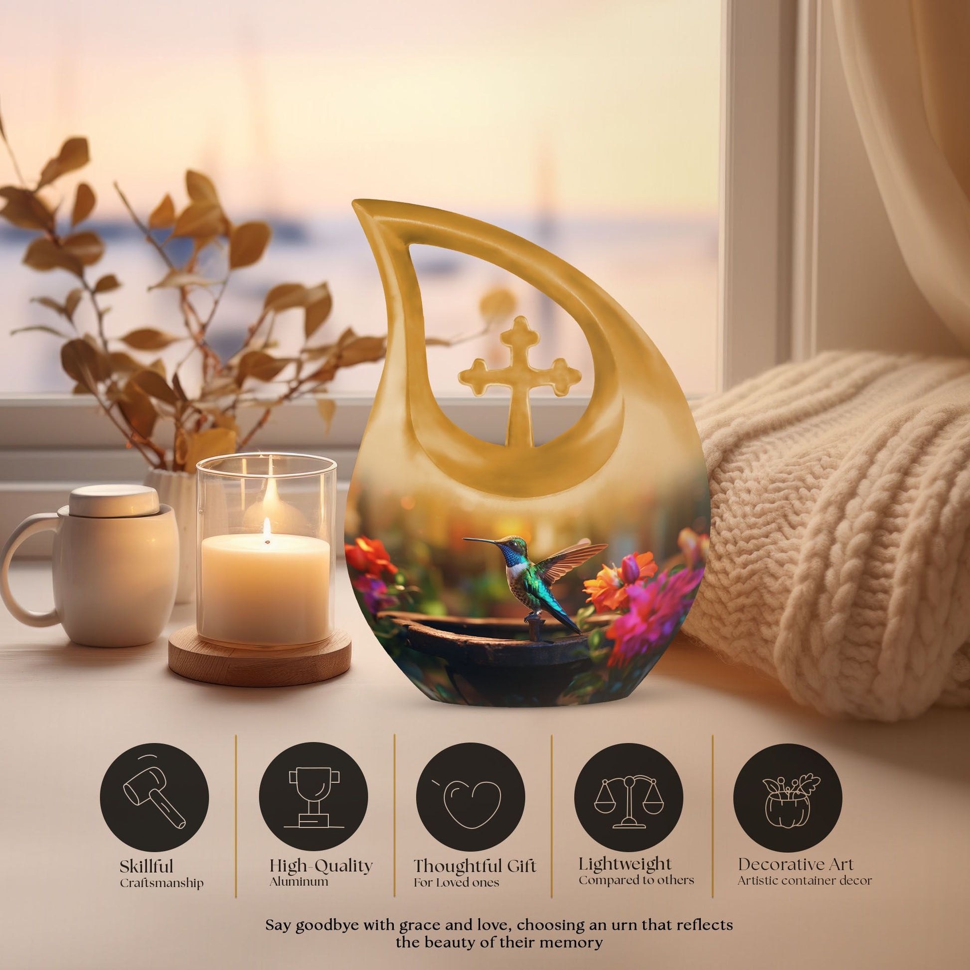 Humming Bird Urns For Ashes - Keepsake For Human Ashes