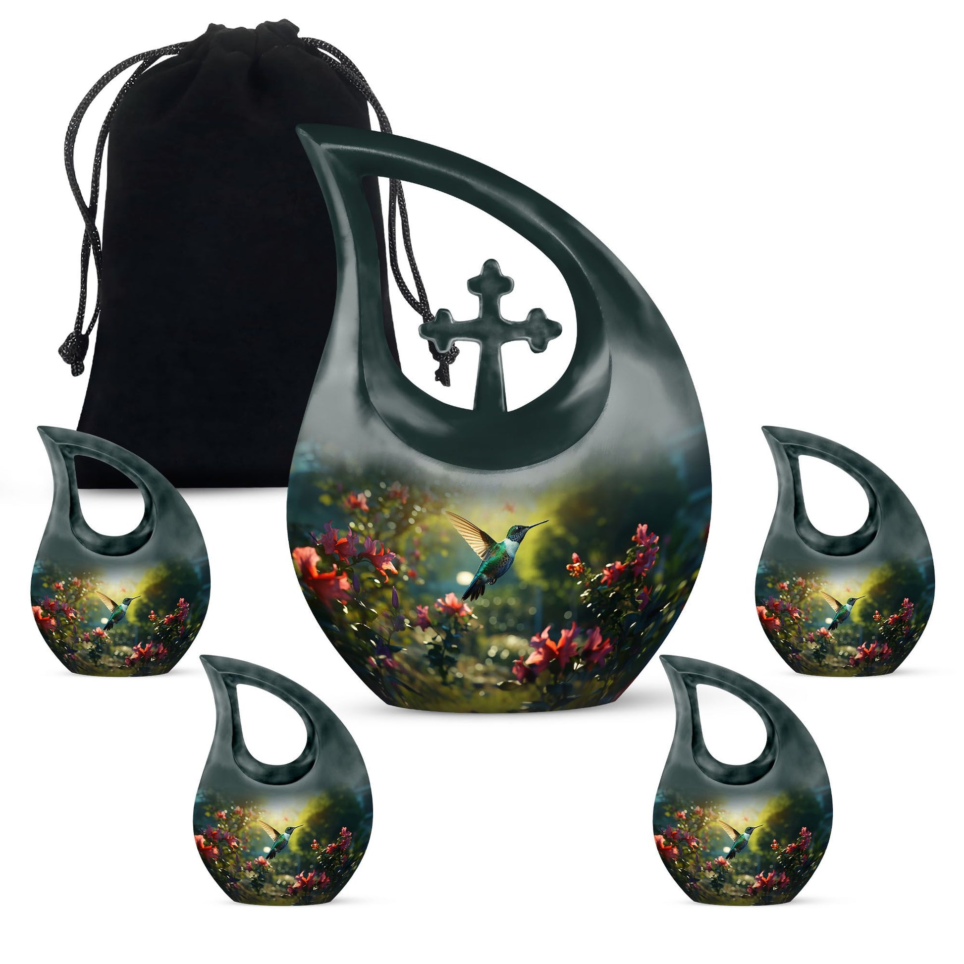 Humming Bird Urns For Ashes - Memorial Urns For Human Ashes Keepsake