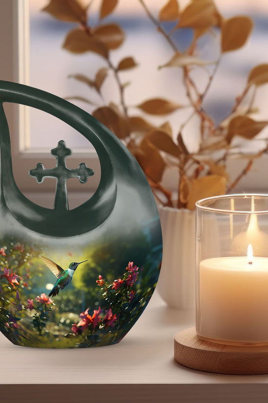 Humming Bird Urns For Ashes - Memorial Urns For Human Ashes Keepsake