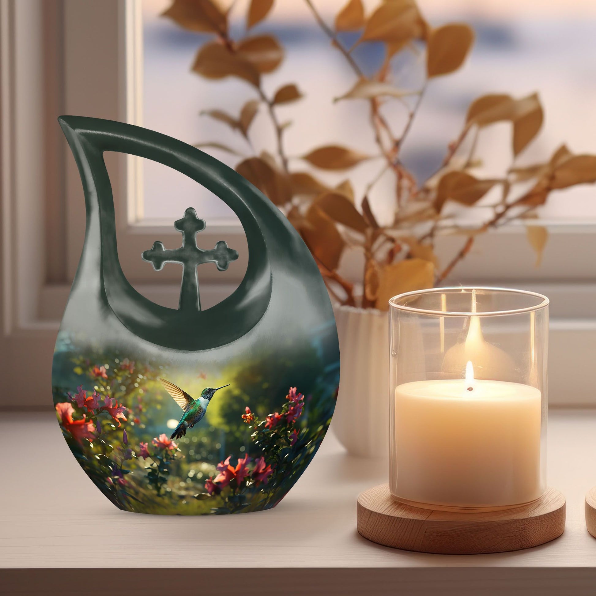 Humming Bird Urns For Ashes - Memorial Urns For Human Ashes Keepsake