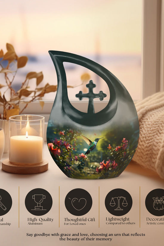 Humming Bird Urns For Ashes - Memorial Urns For Human Ashes Keepsake