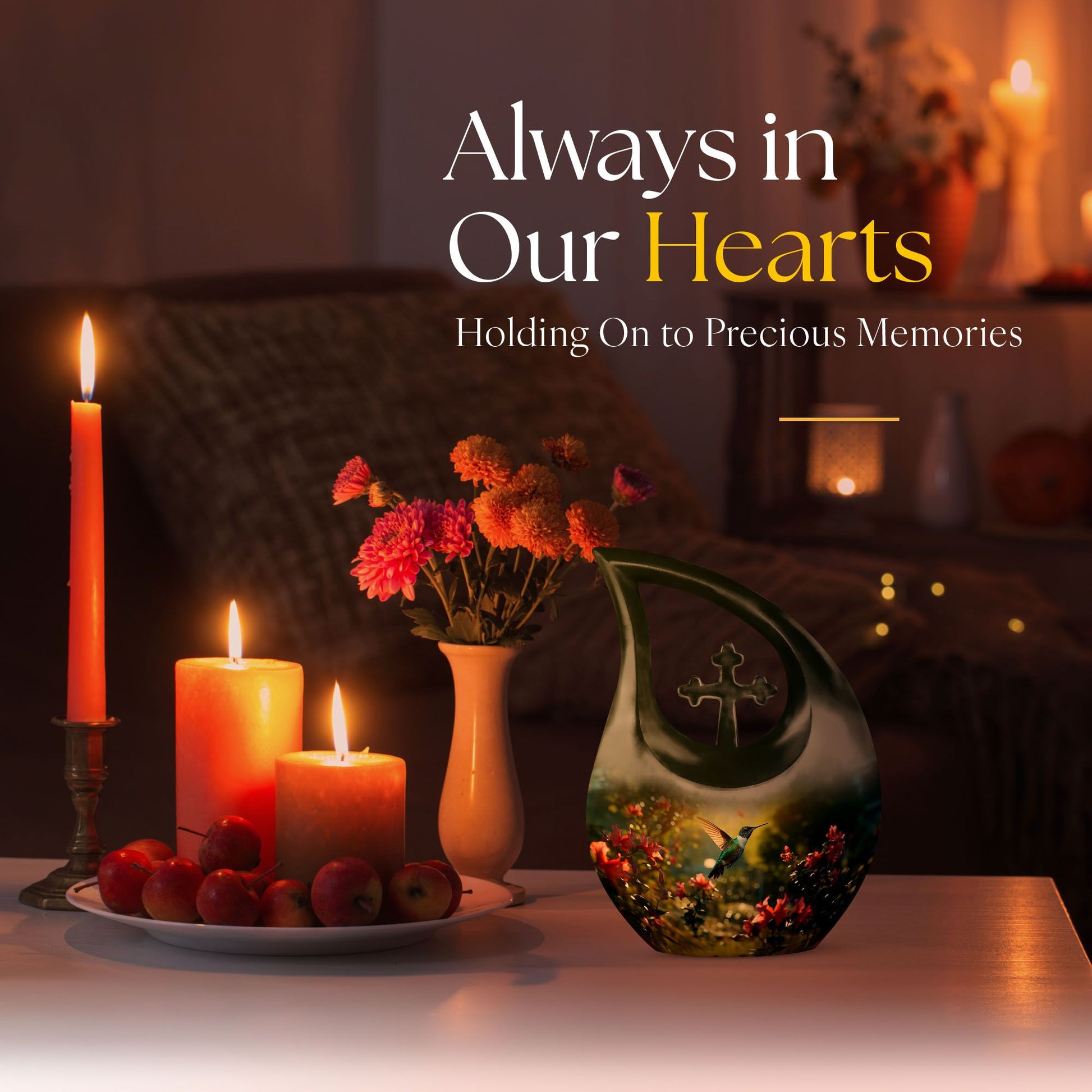 Humming Bird Urns For Ashes - Memorial Urns For Human Ashes Keepsake
