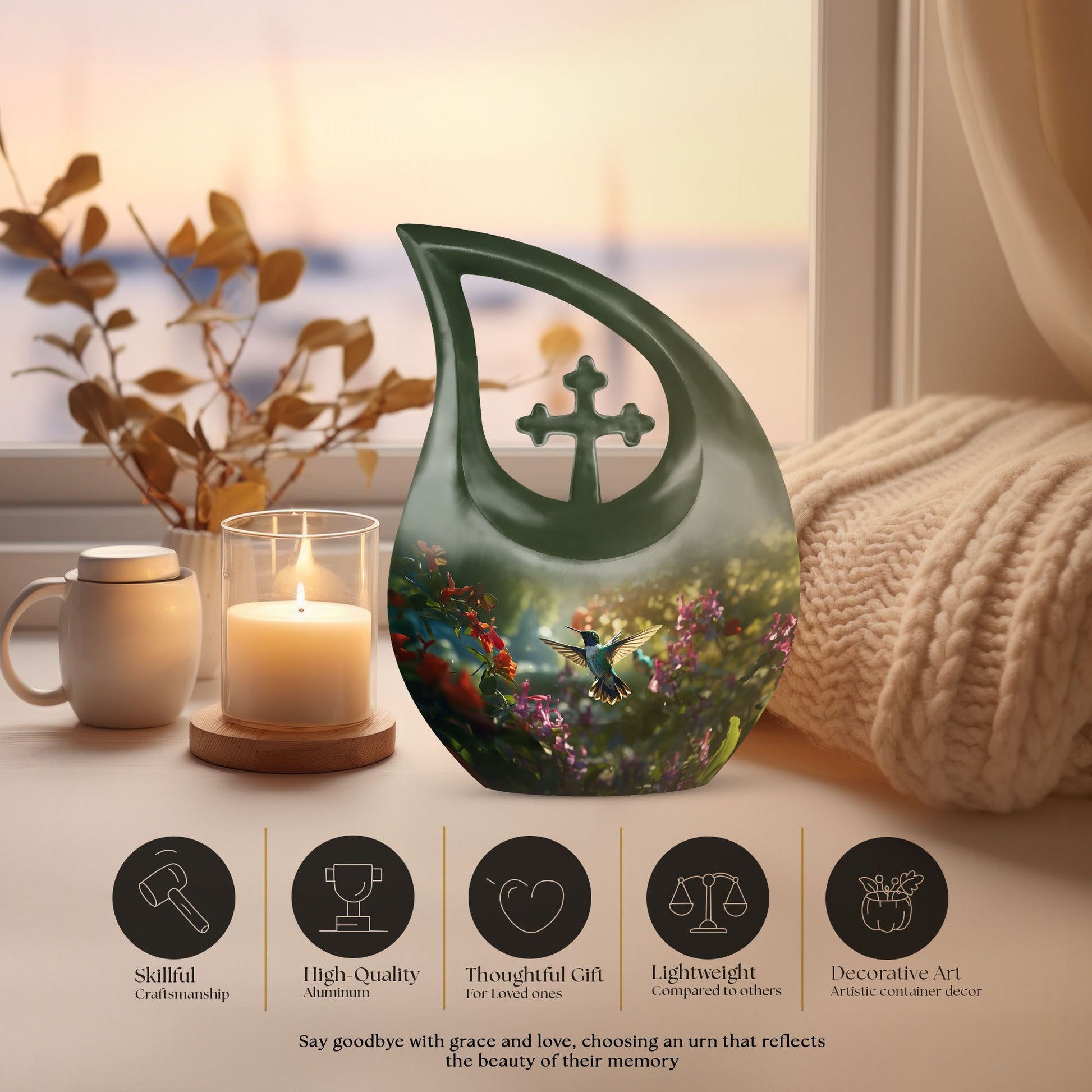 Humming Bird Urns For Ashes - Urn For Ashes Keepsake