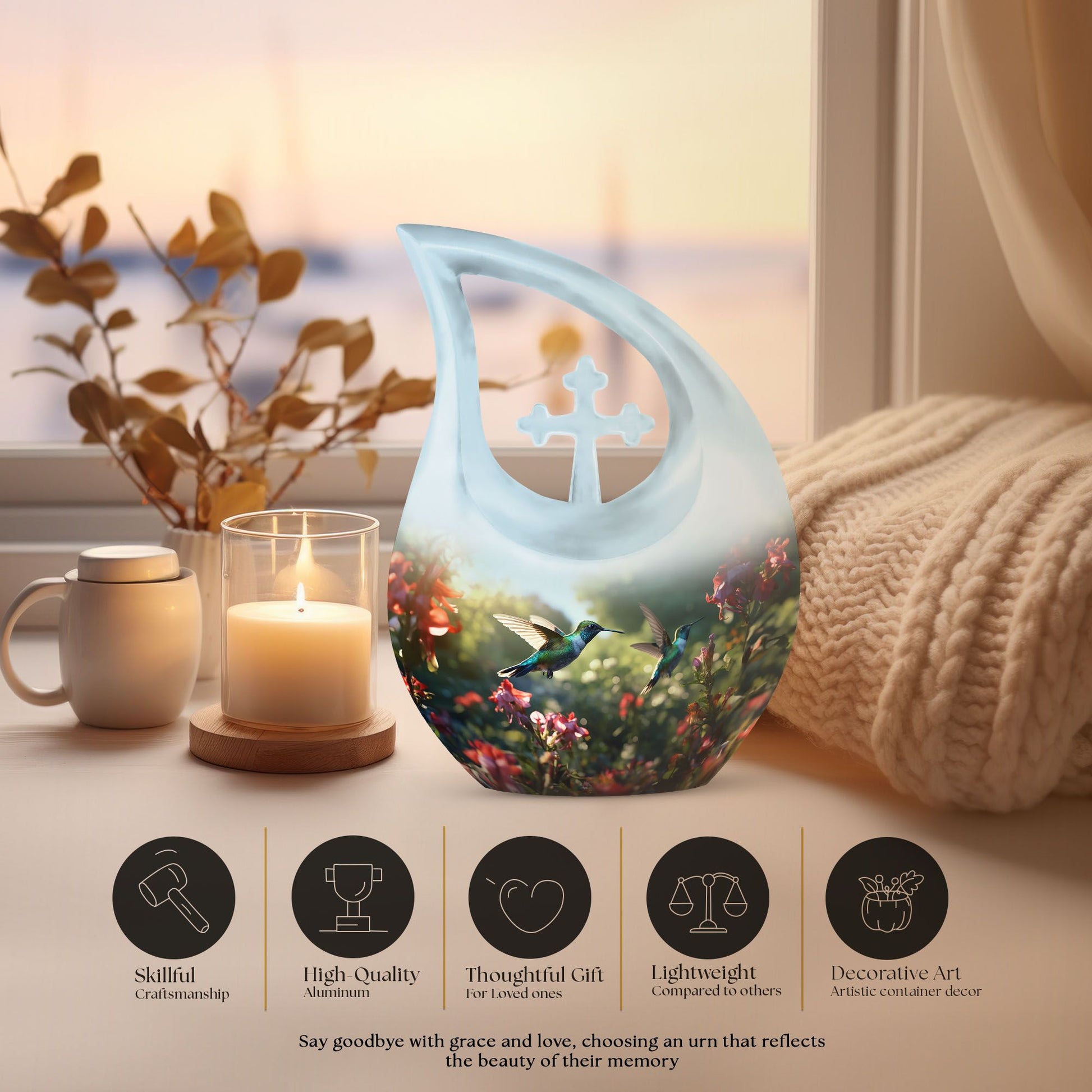 Humming Bird Urns For Ashes - Keepsake Urns For Human Ashes Dad