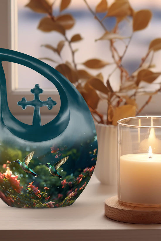 Humming Bird Urns For Ashes - Keepsake Urn For Human Ashes