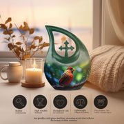 Cardinal Bird Urns For Ashes - Urn Keepsake Human Ashes