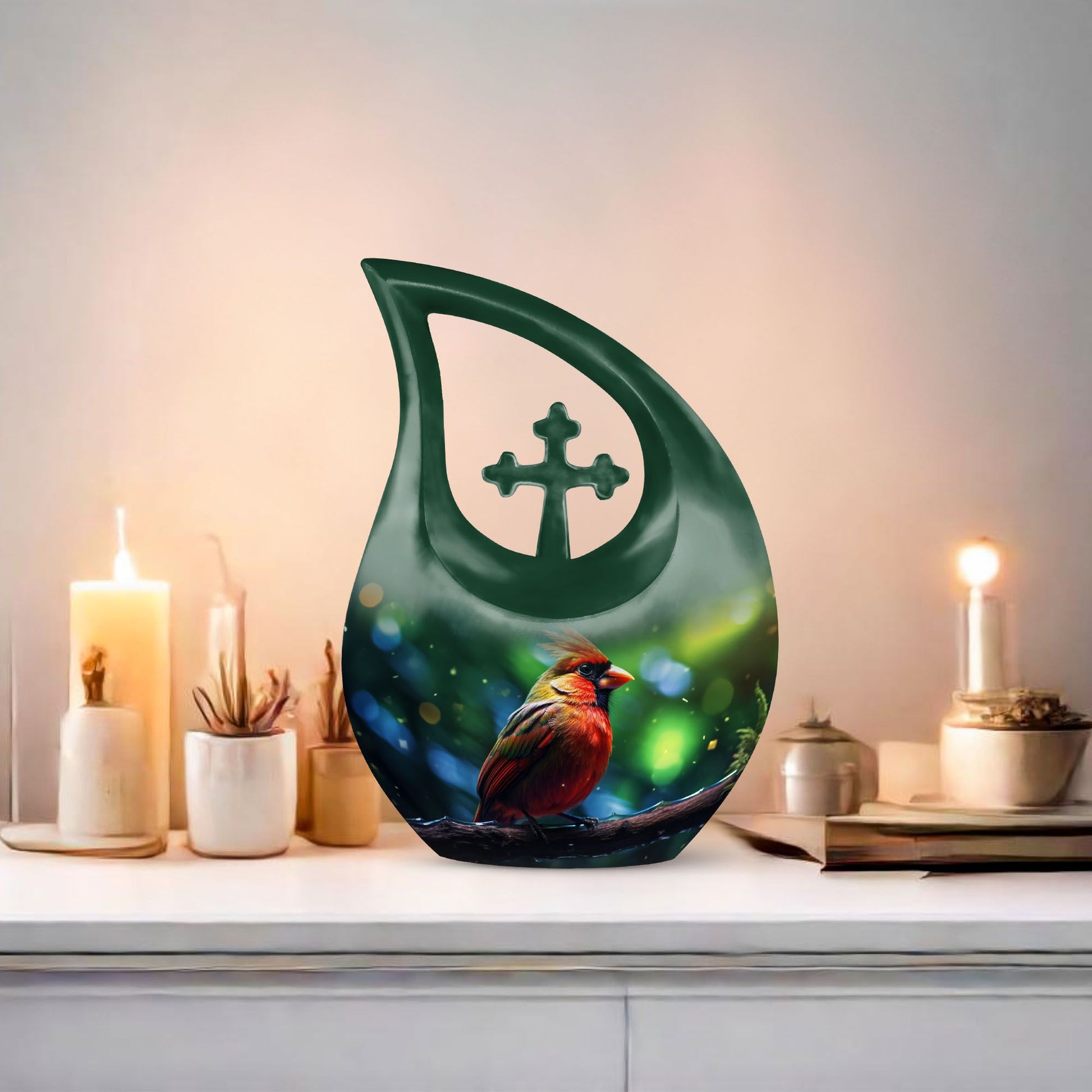 Cardinal Bird Urns For Ashes - Urn Keepsake Human Ashes