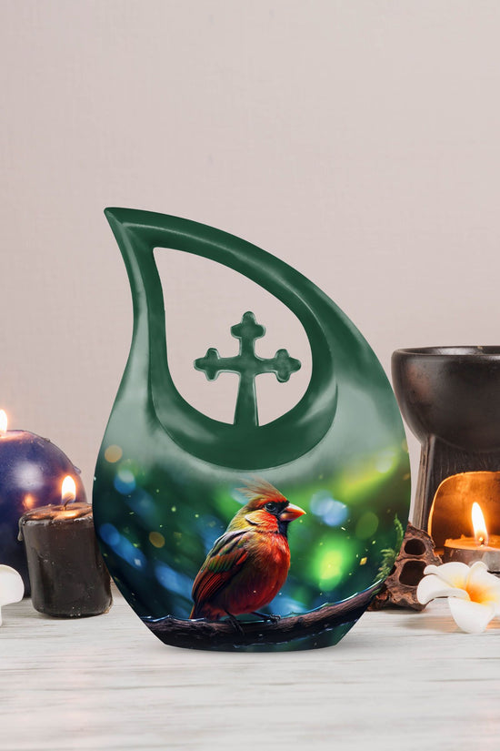 Cardinal Bird Urns For Ashes - Urn Keepsake Human Ashes